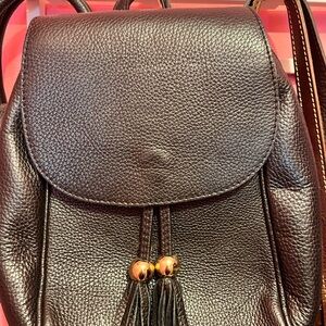 Italian Leather Purse Knapsack